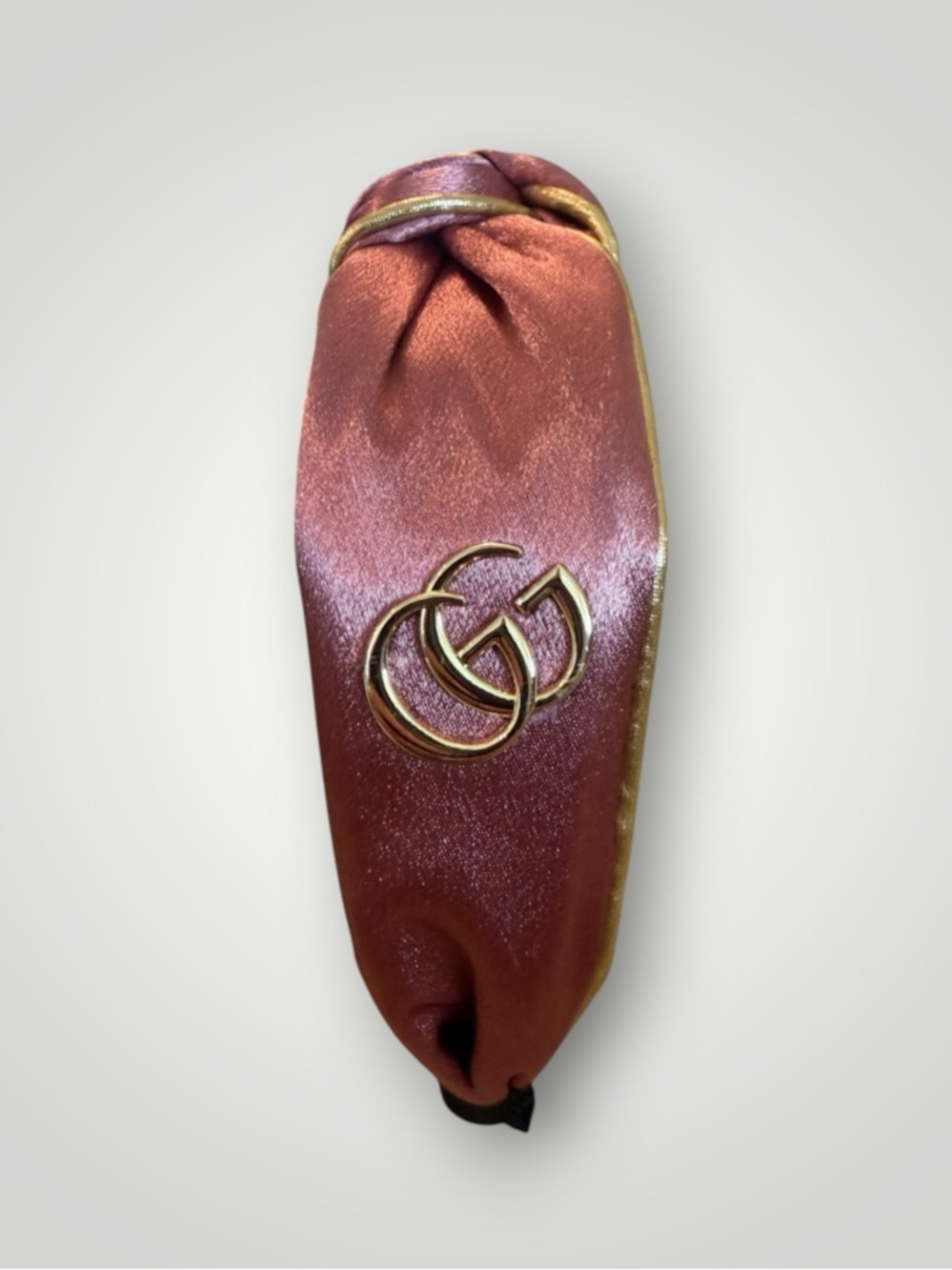 NWOT Source Unknown Pink Headband with  Gold Accent